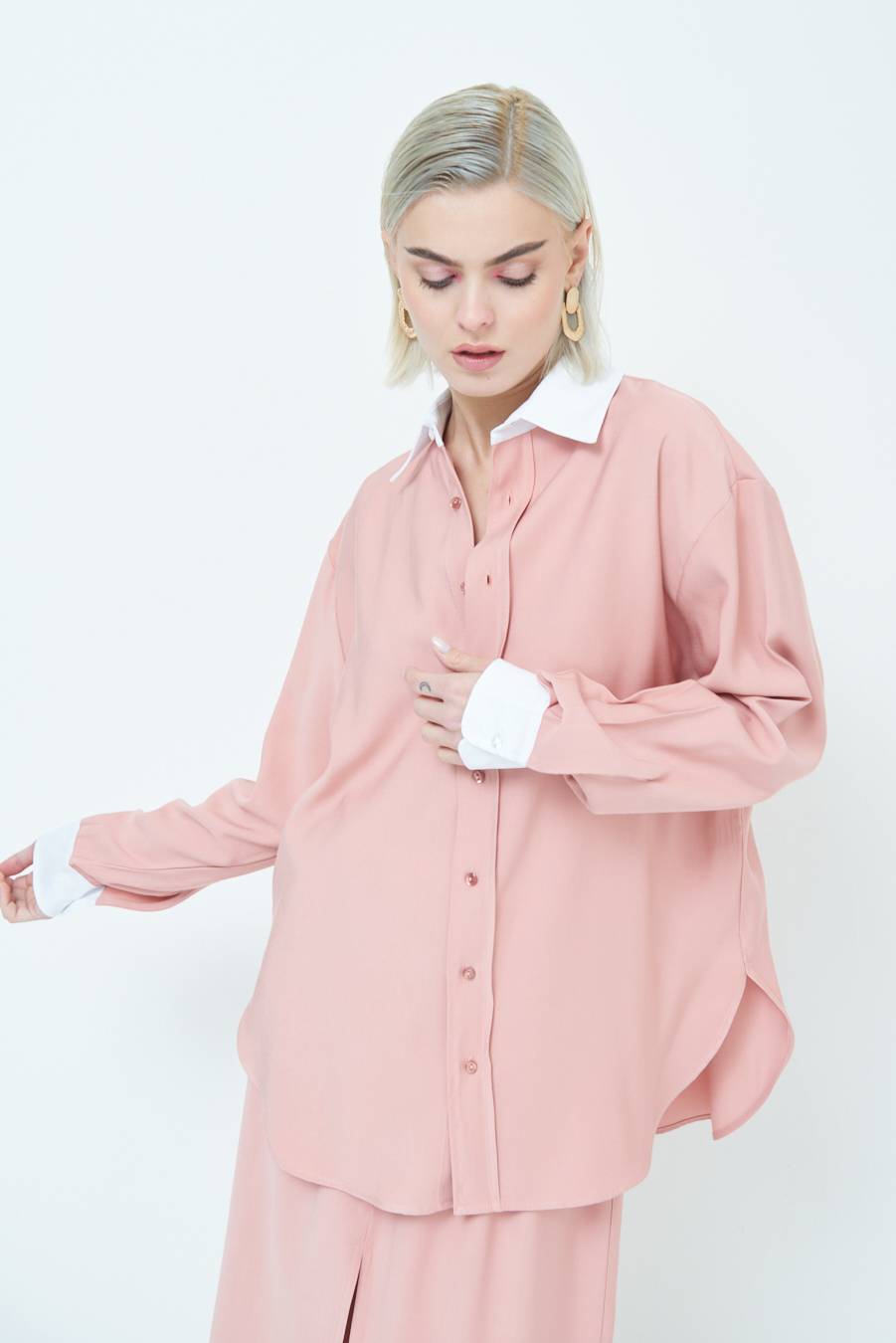 Kikisix CAMICIA COLLETTO B.CO CIPRIA Esporta salva