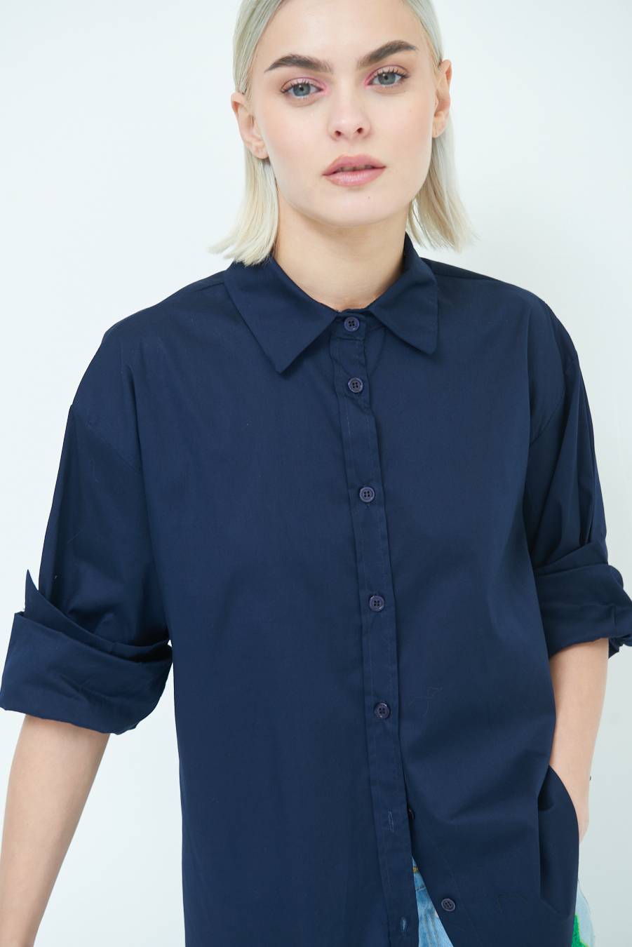 Kikisix CAMICIA MANICA AMPIA BLU Duty-free