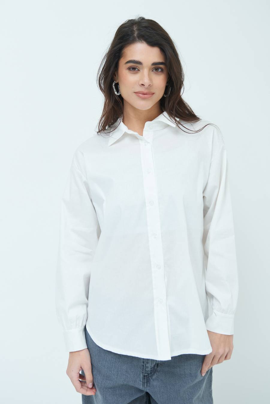 Kikisix CAMICIA MANICA AMPIA BIANCO In Linea