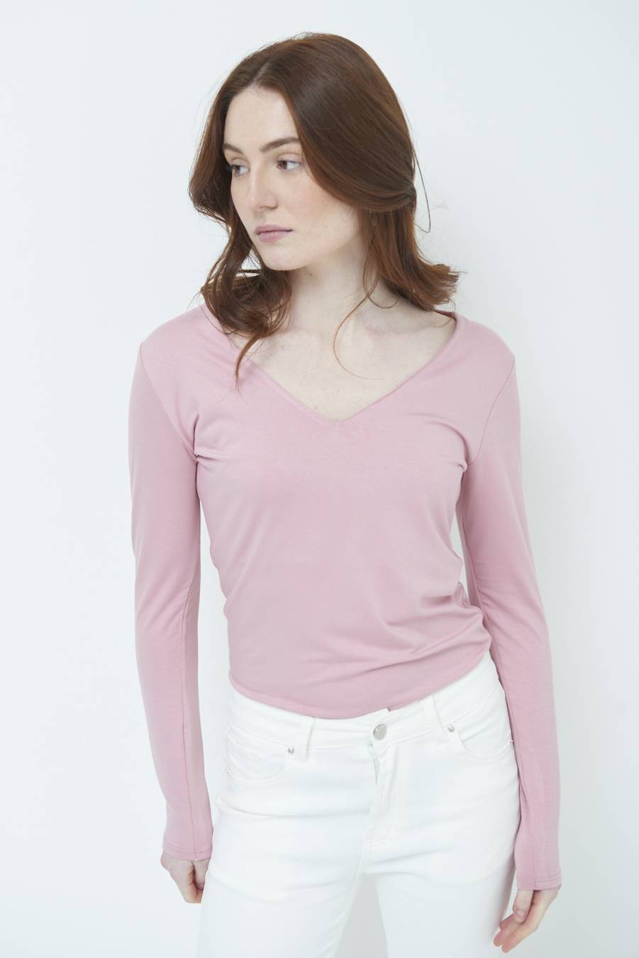 Kikisix BASICO SCOLLO V ROSA Shopping Online