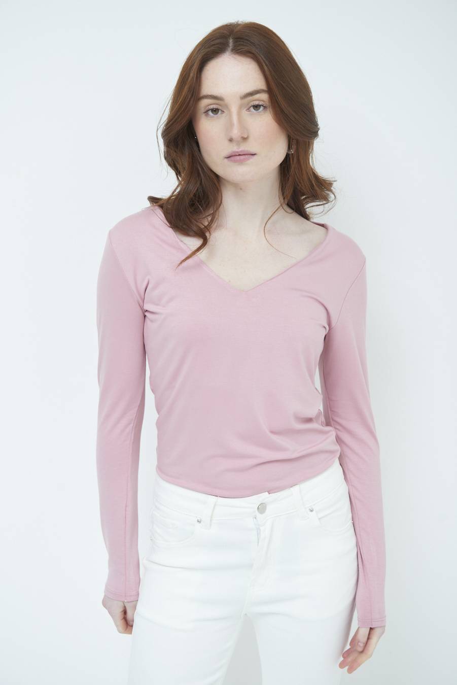 Kikisix BASICO SCOLLO V ROSA Shopping Online