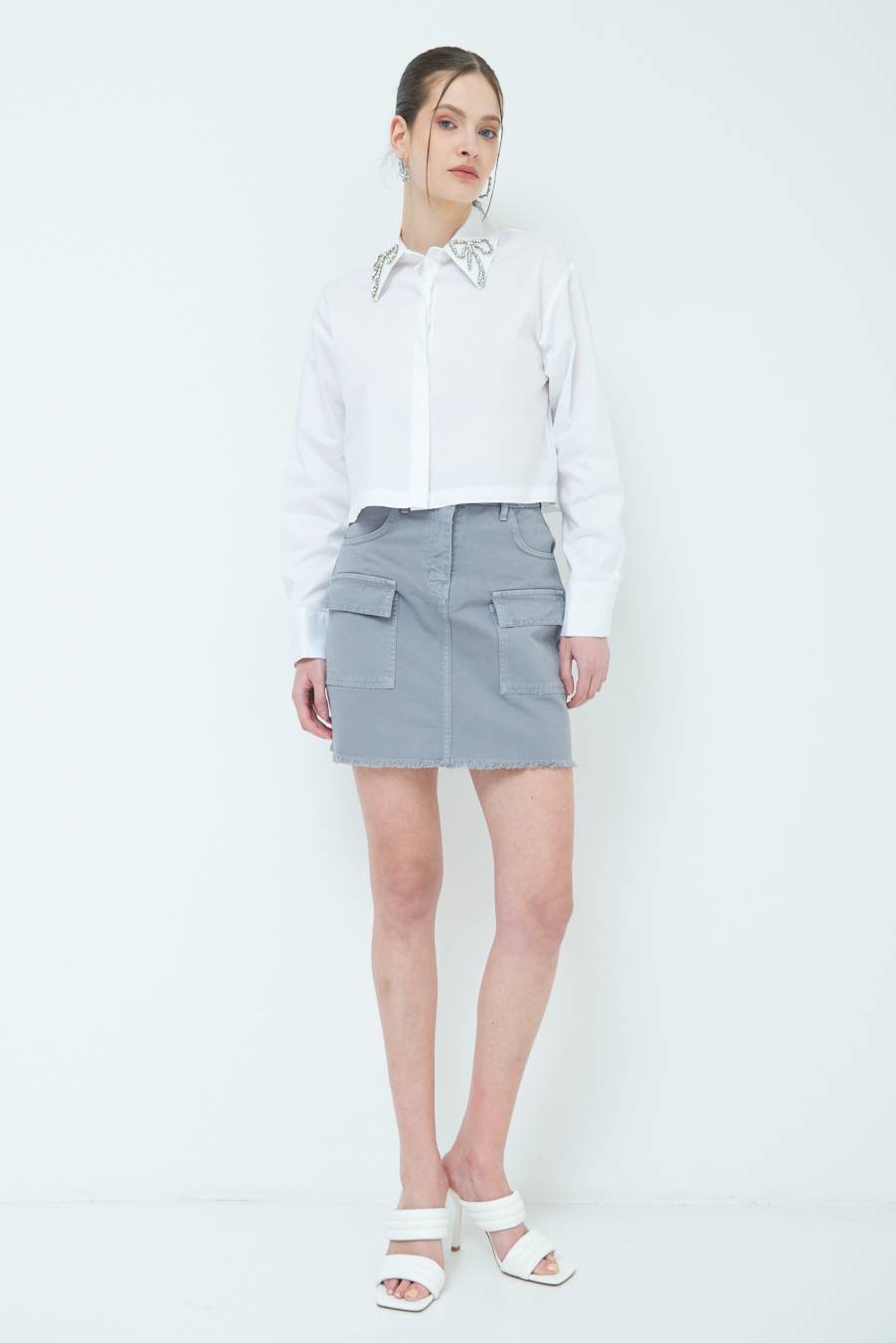 Kikisix MINIGONNA GRIGIO Vendite stagionali