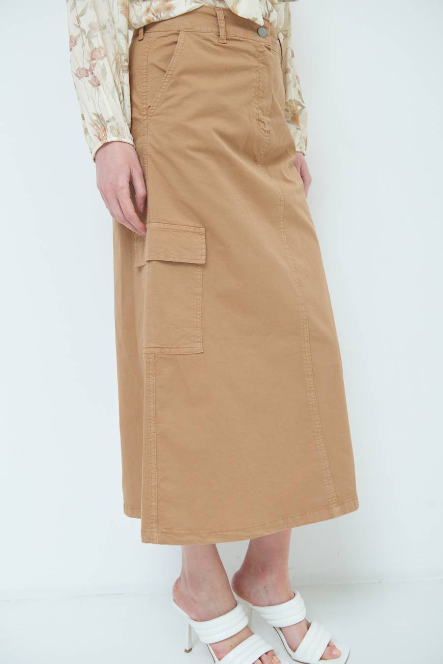 Kikisix GONNA CON TASCONI BEIGE Offerta per la Festa della Mamma