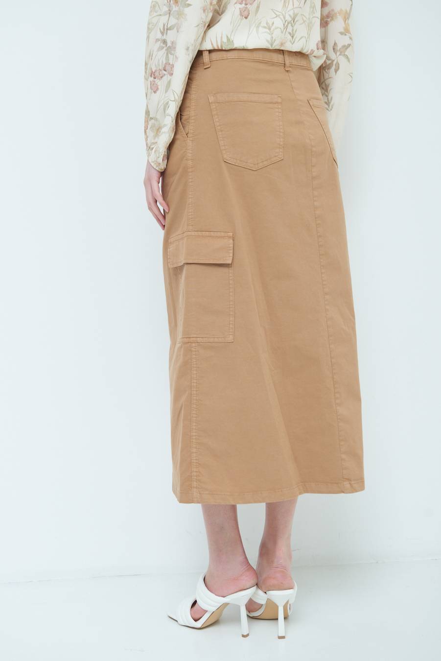 Kikisix GONNA CON TASCONI BEIGE Offerta per la Festa della Mamma