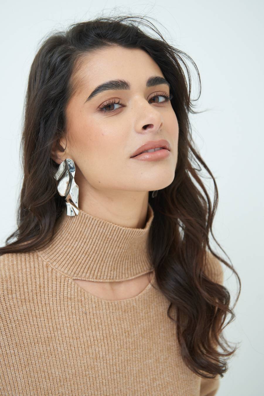 Kikisix MAGLIA COSTINA BUCO DAV. CAMMELLO Comprane uno, ottenene uno gratis
