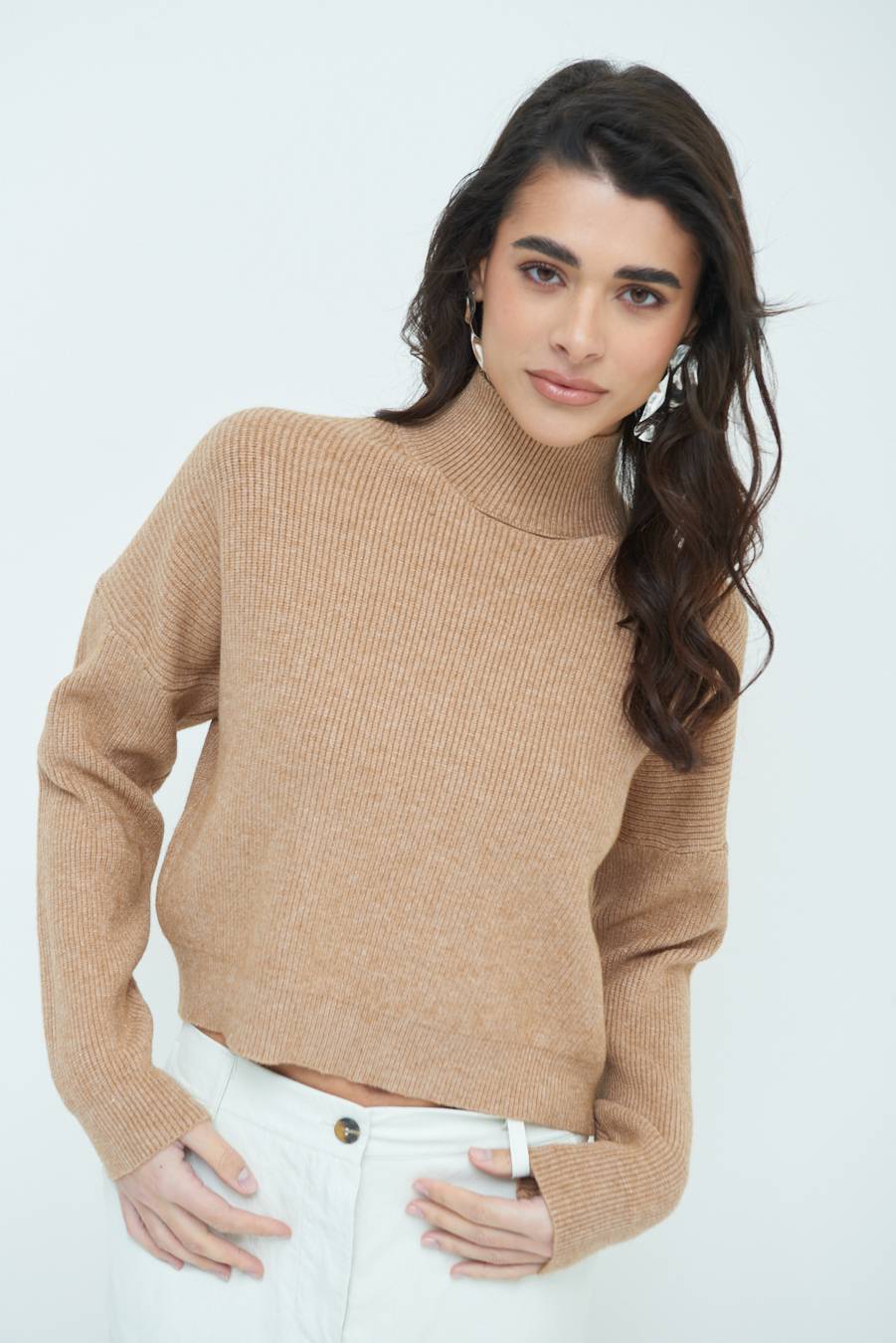 Kikisix MAGLIA COSTINA BUCO DAV. CAMMELLO Comprane uno, ottenene uno gratis