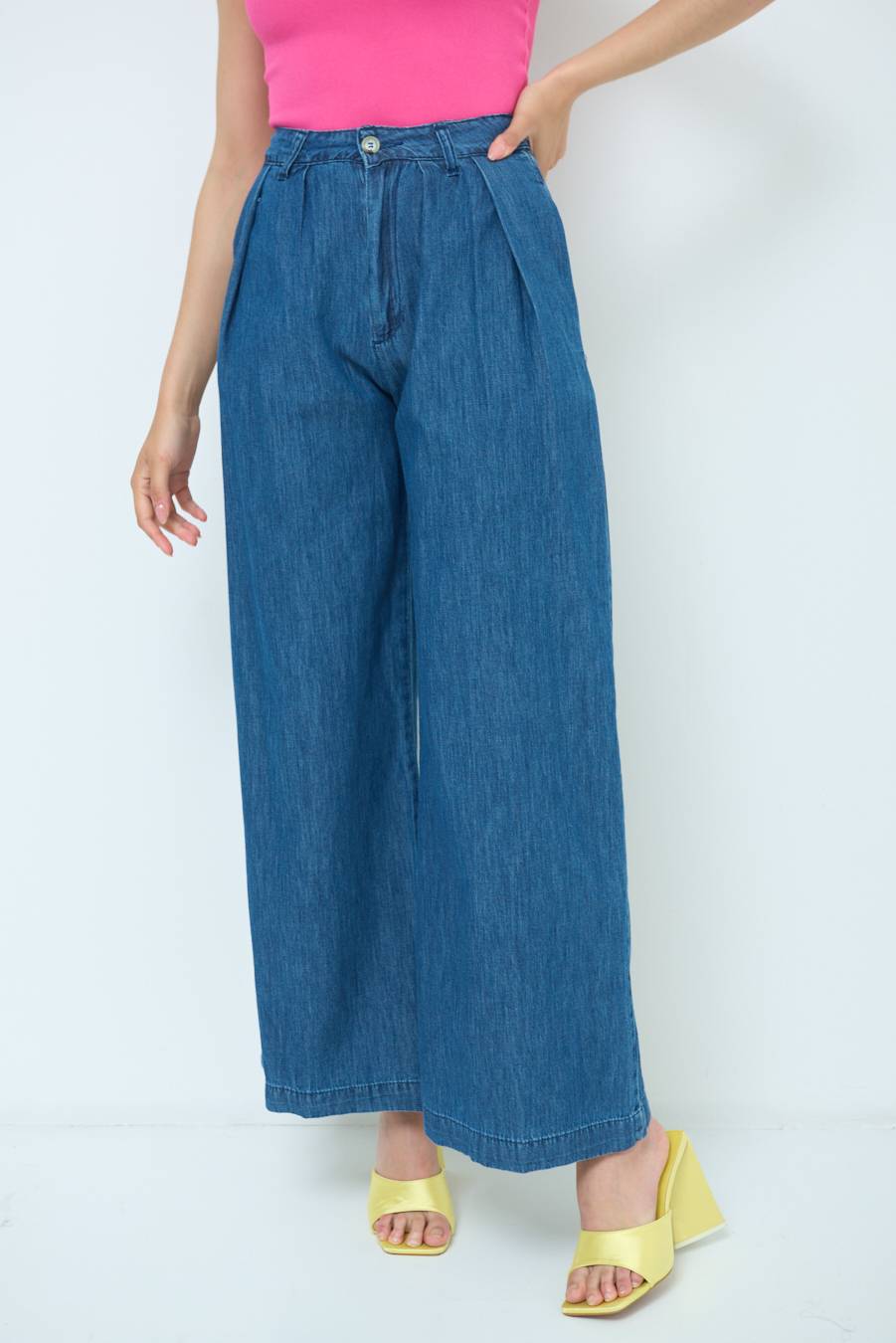 Kikisix PANTALONE CHAMBRAY PINCES JEANS Ultimi tre giorni