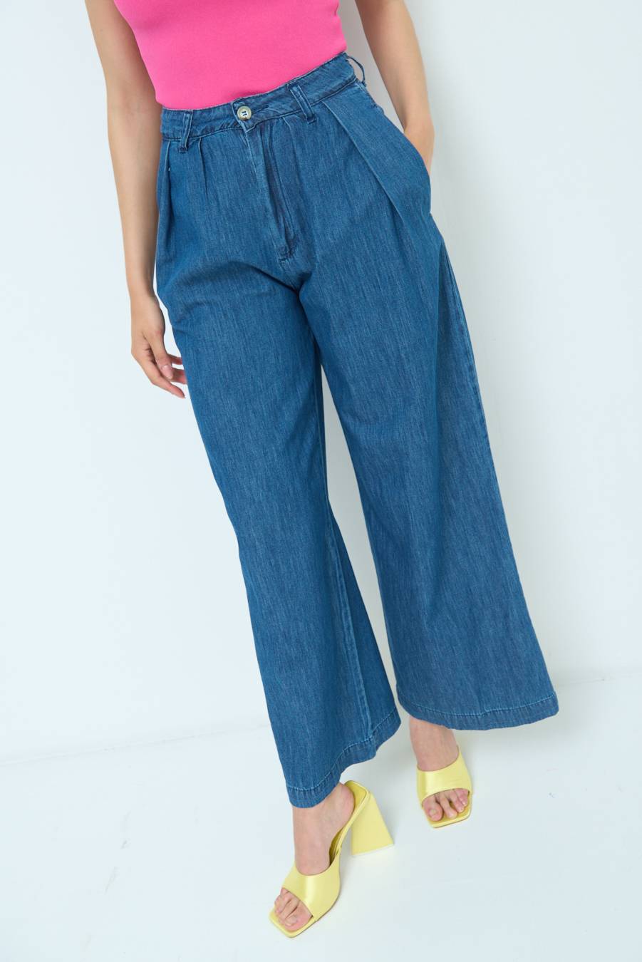 Kikisix PANTALONE CHAMBRAY PINCES JEANS Ultimi tre giorni