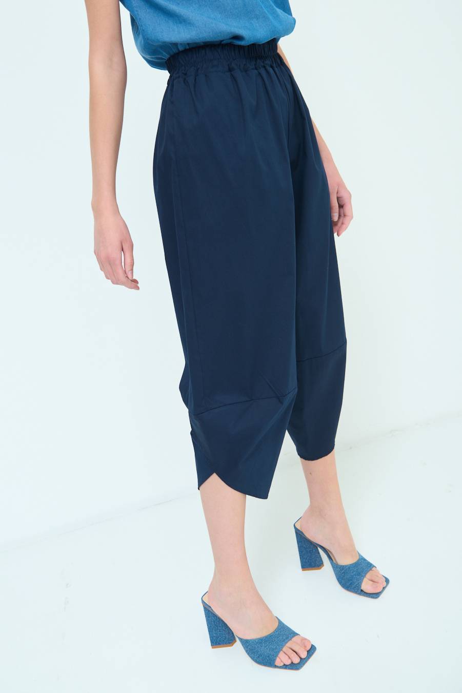 Kikisix PANTALONE OVER BLU Super sconto