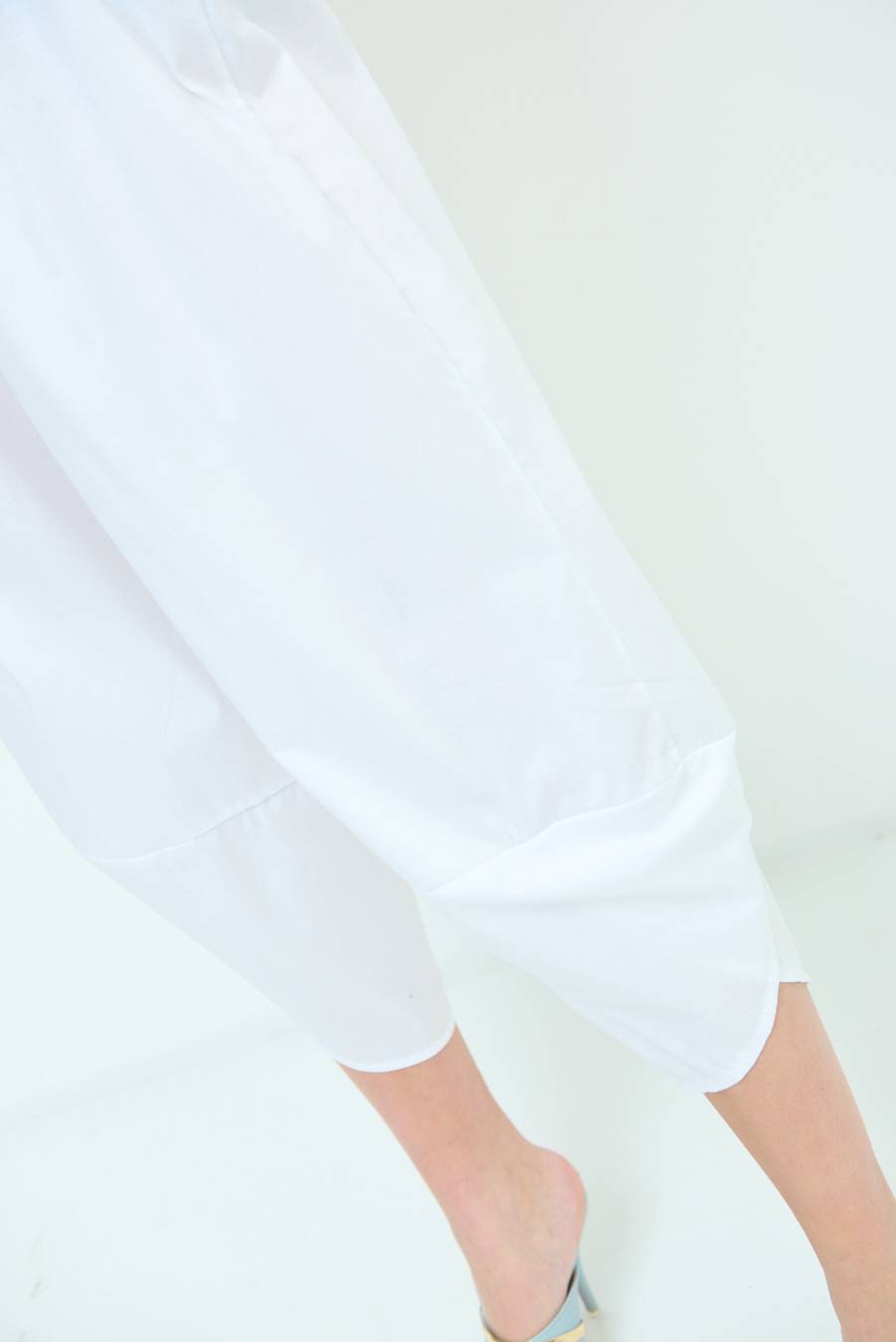 Kikisix PANTALONE OVER BIANCO Enormi sconti