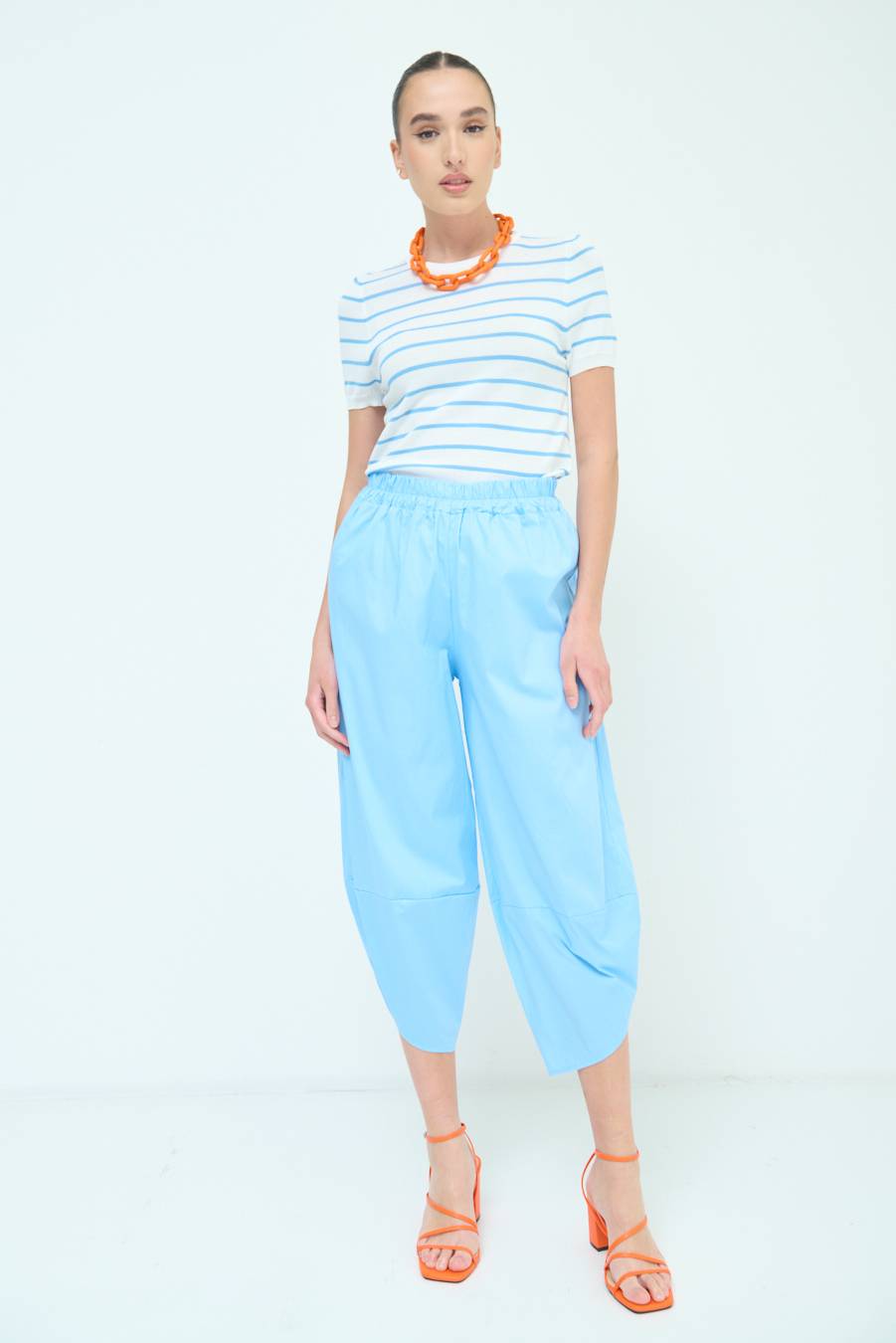 Kikisix PANTALONE OVER AZZURRO 50% di sconto con spedizione gratuita