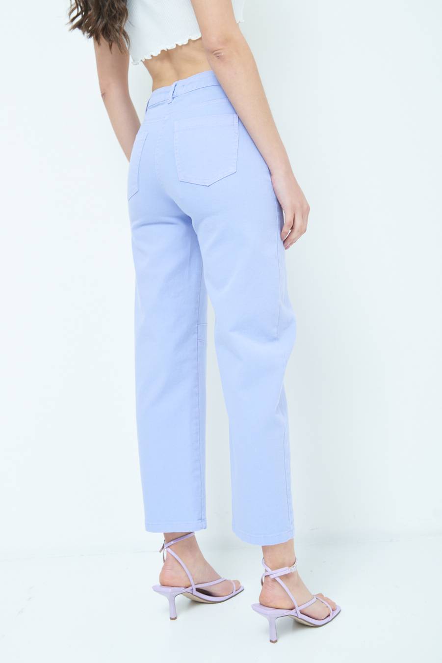 Kikisix PANTALONE LINEA UOVO LILLA Officina