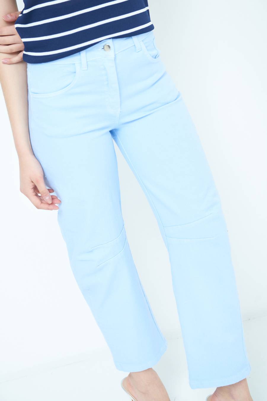 Kikisix PANTALONE LINEA UOVO CELESTE Limitato a 3 giorni