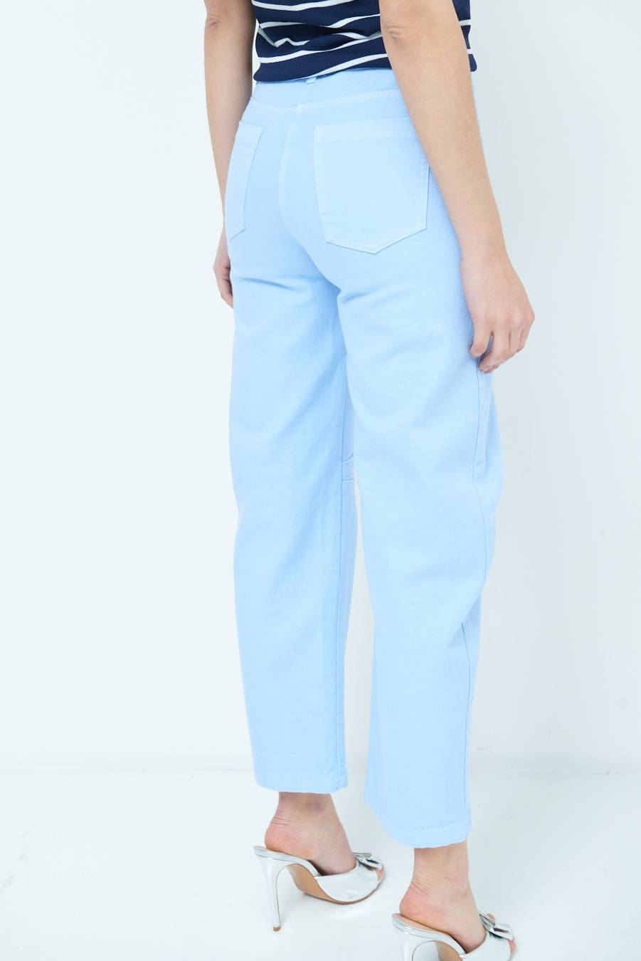 Kikisix PANTALONE LINEA UOVO CELESTE Limitato a 3 giorni