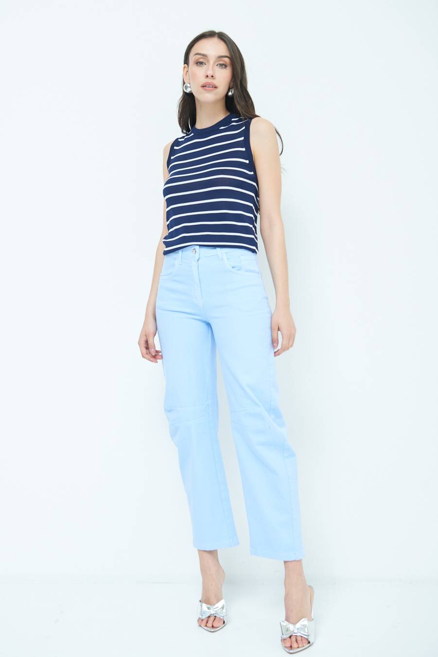 Kikisix PANTALONE LINEA UOVO CELESTE Limitato a 3 giorni