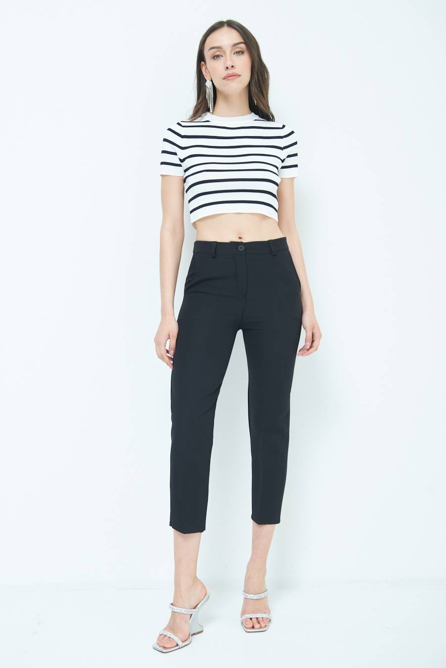 Kikisix PANTALONE SIGARETTA NERO Duty-free
