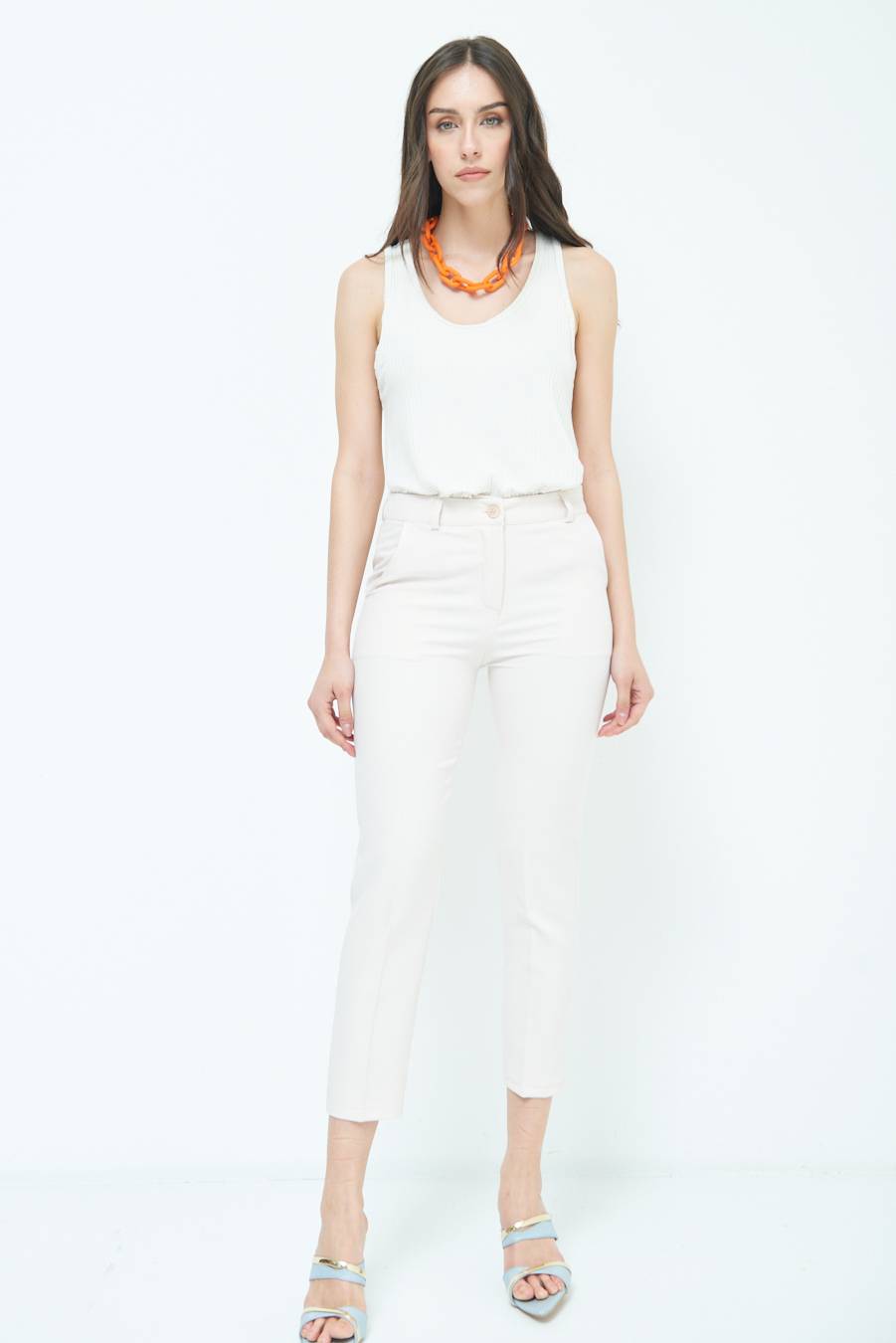 Kikisix PANTALONE SIGARETTA BEIGE 50% di sconto per tempo limitato