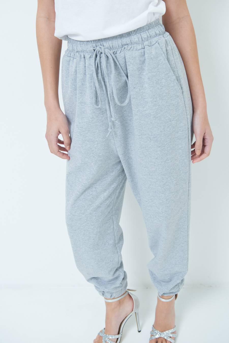 Kikisix PANTALONE TUTA GRIGIO Soddisfazione Garantita