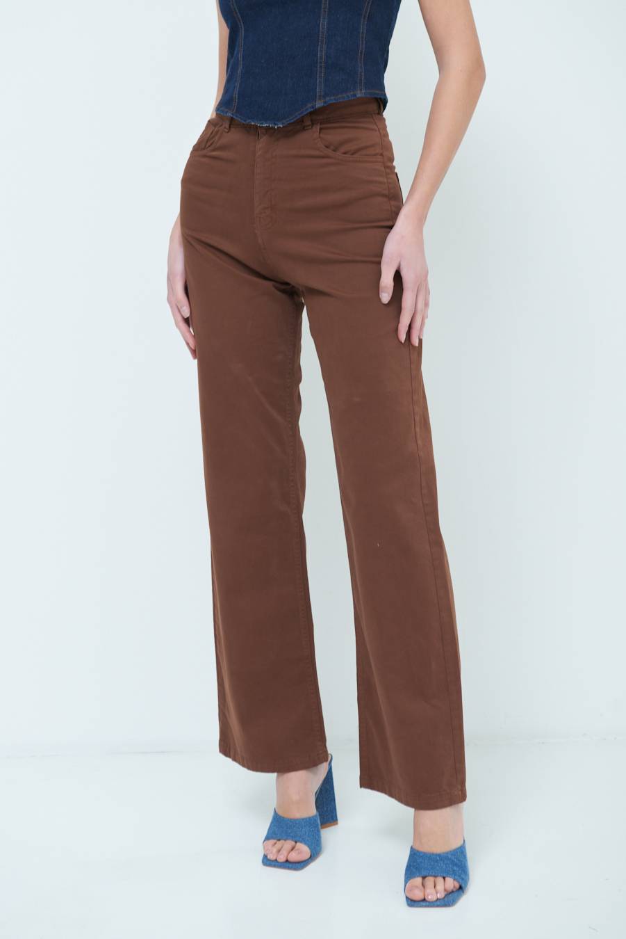 Kikisix PANTALONE PALAZZO MORO Acquista Ora