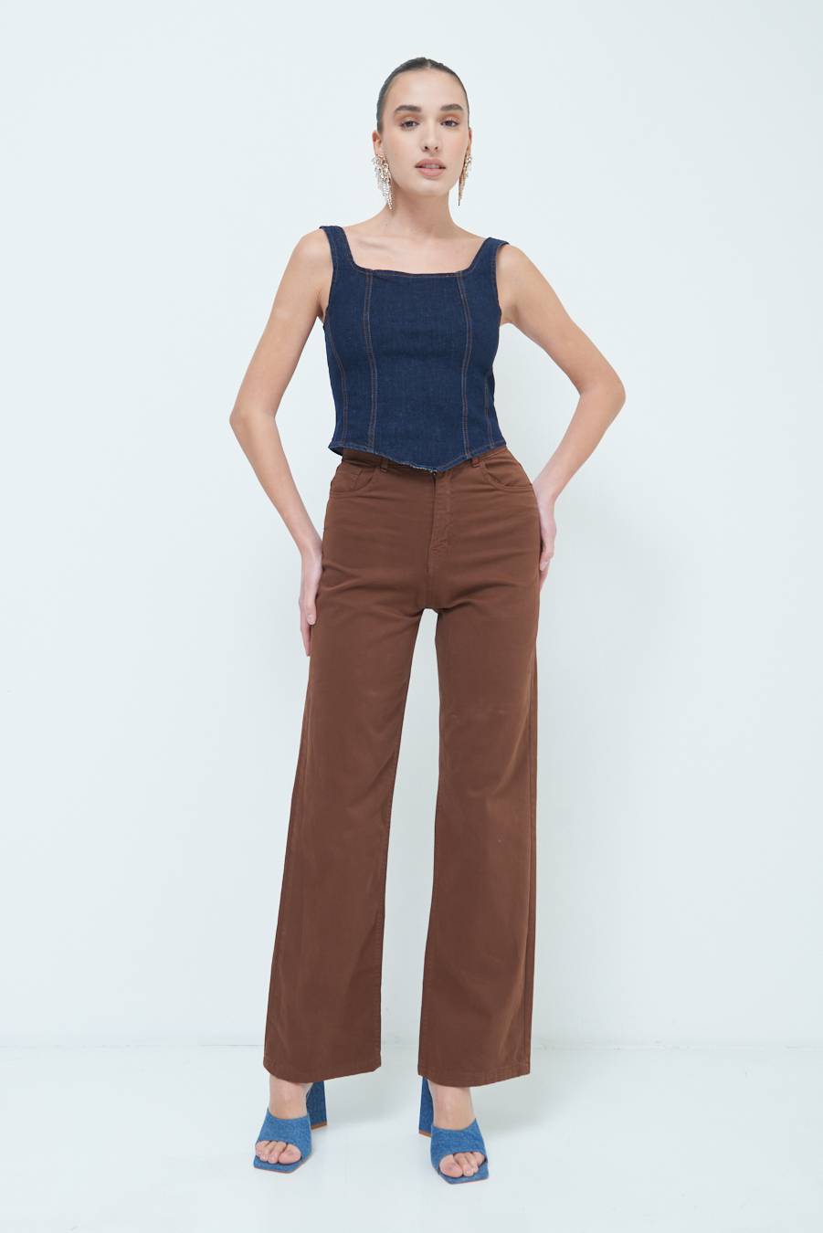 Kikisix PANTALONE PALAZZO MORO Acquista Ora