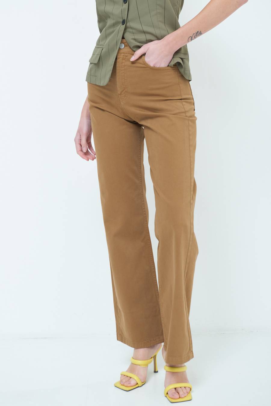 Kikisix PANTALONE PALAZZO BEIGE Fino Al -60%
