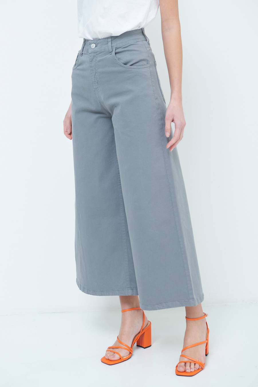 Kikisix PANTALONE/GONNA GABARDINA GRIGIO Shopping Online