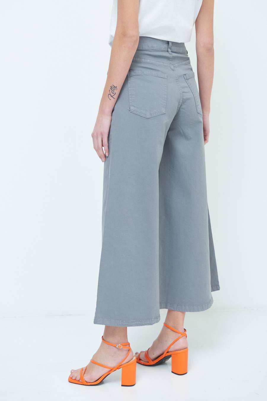Kikisix PANTALONE/GONNA GABARDINA GRIGIO Shopping Online