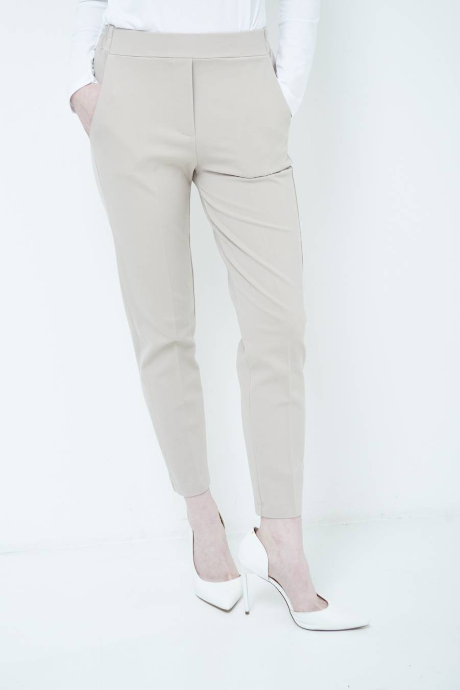 Kikisix PANTALONE SIGARETTA BEIGE Novità