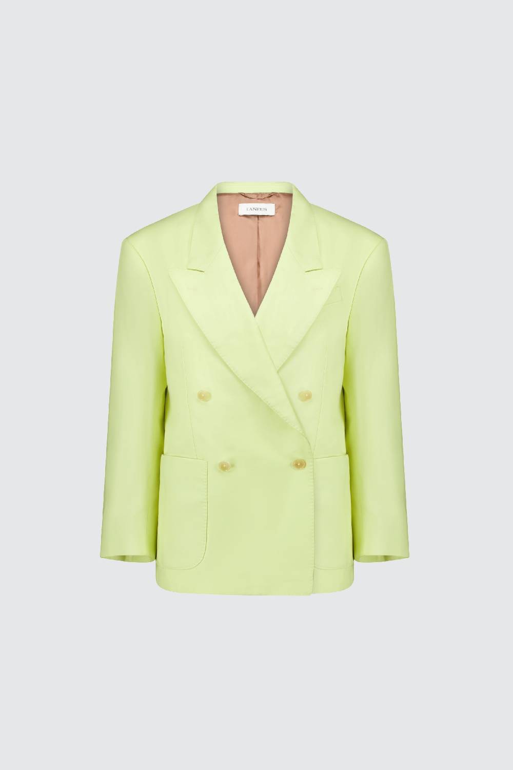 ﻿Laneus Laneus blazer yellow regular doppio petto Vendita Economica