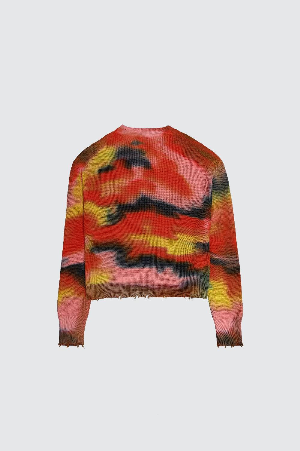 Laneus Laneus maglione cropped effetto tie dye Promozione