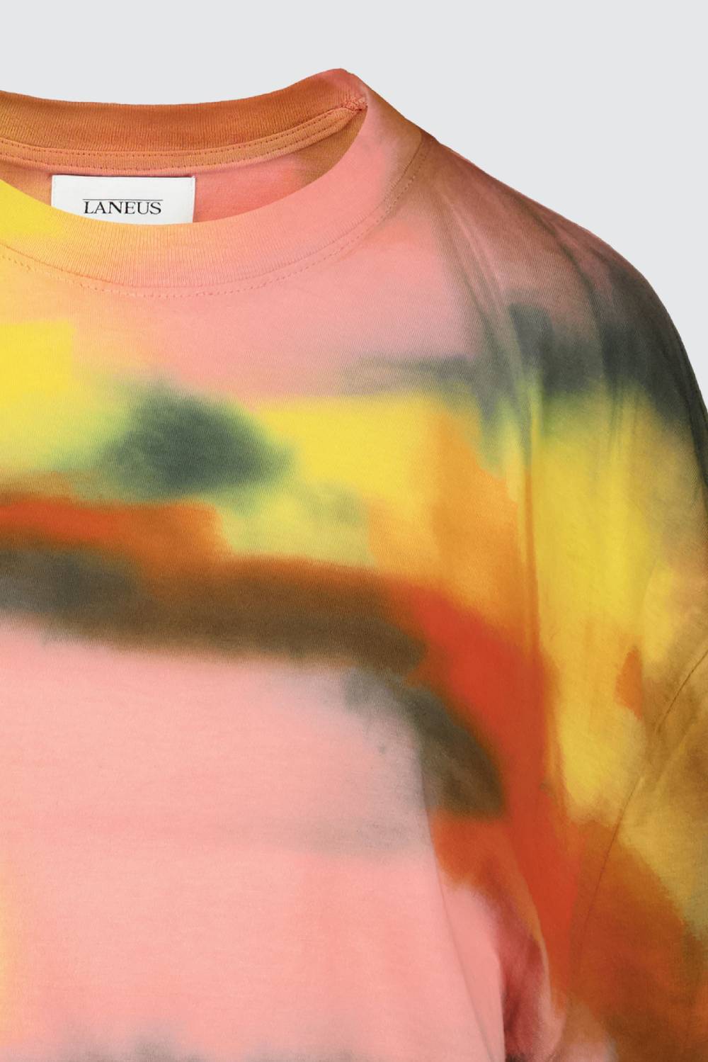 Laneus Laneus mini dress tie dye con drappeggio laterale Spedizione Gratuita