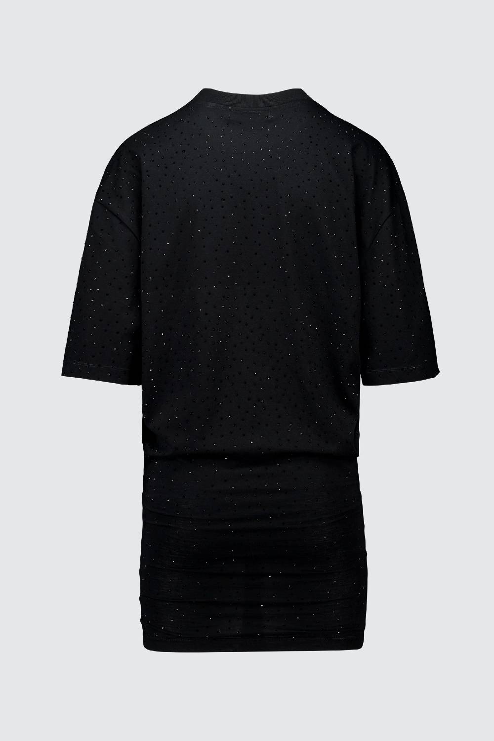 Laneus Laneus mini abito drappeggiato black con strass Negozi Online
