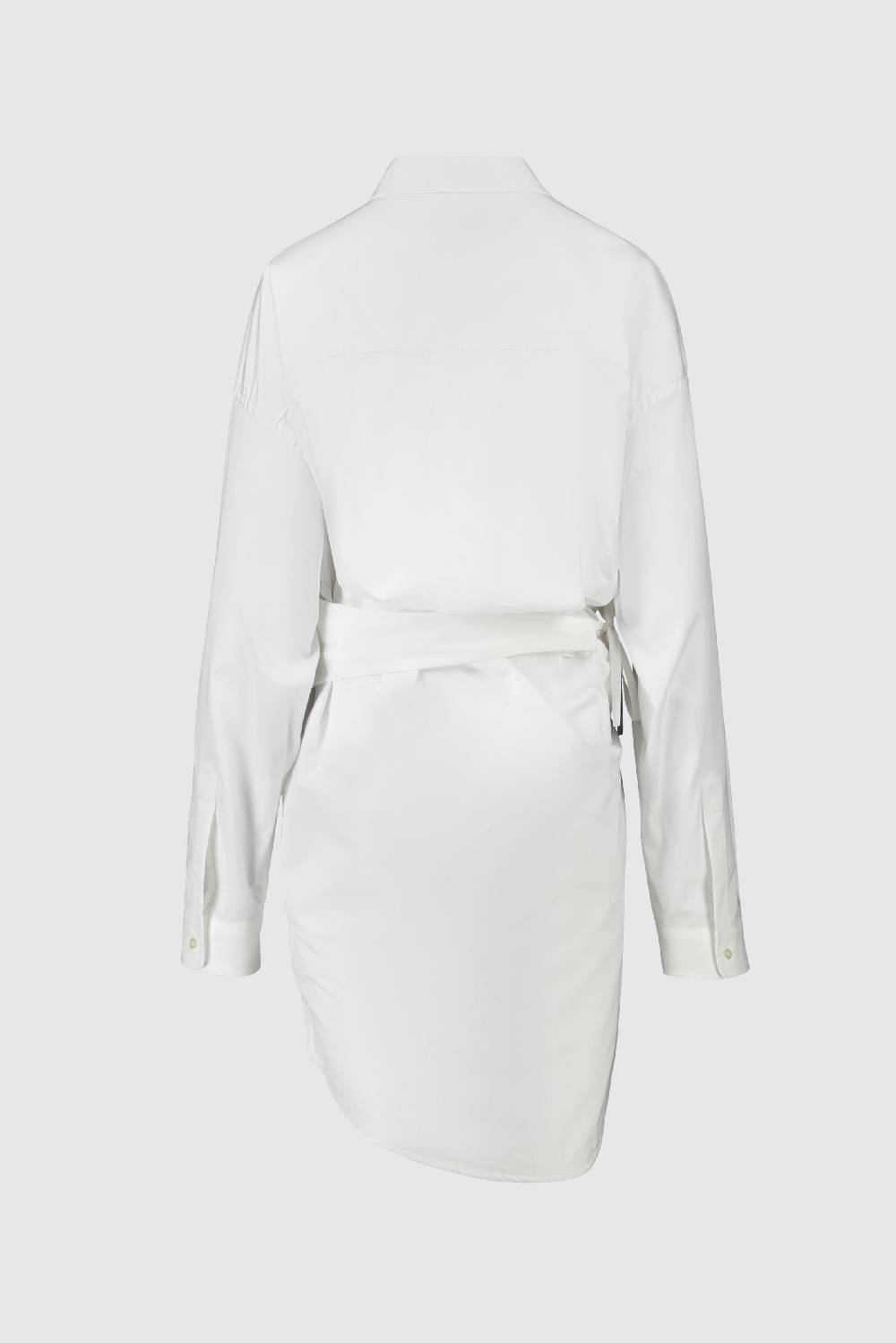 Laneus Laneus mini abito white shirt con taglio asimmetrico Acquista Ora