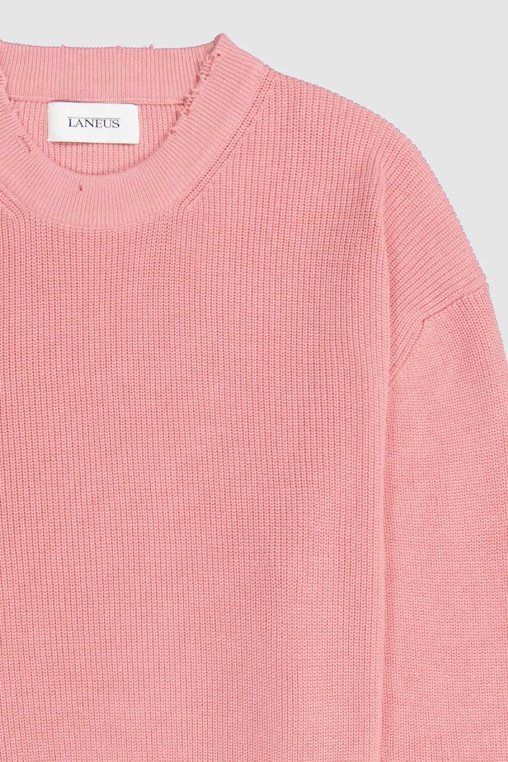 Laneus Laneus maglione pink cropped effetto destroyed Promozione Limitata