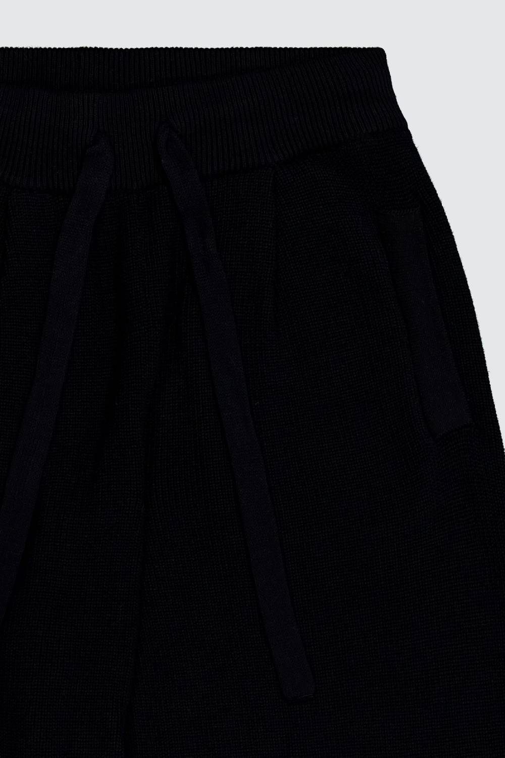 Laneus Laneus pantalone black in maglia effetto destroyed Outlet
