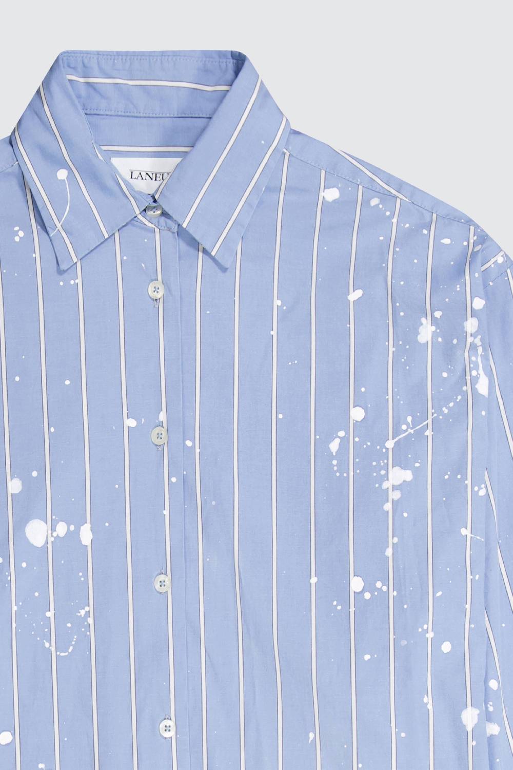 Laneus Laneus camicia oversize effetto vernice allover Saldi Di Fabbrica