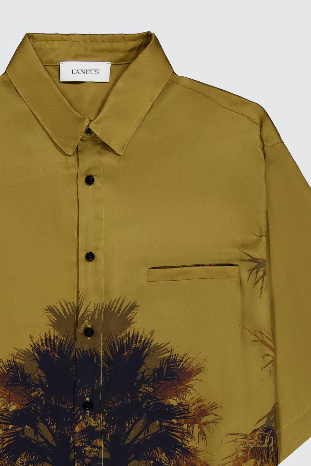 Laneus Laneus camicia palm print Nuova
