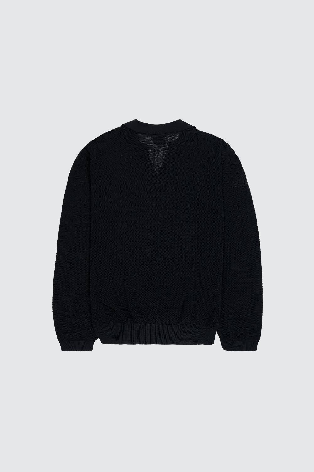 Laneus Laneus polo in mesh con scollo a V Italy