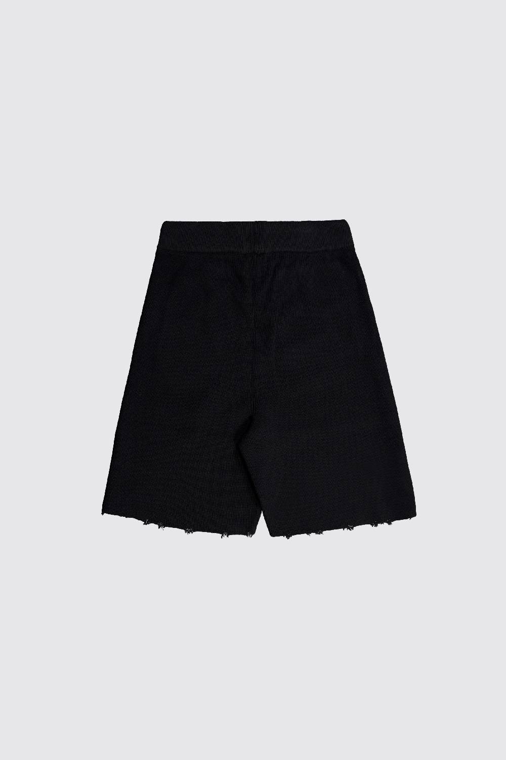 Laneus Laneus bermuda in maglia effetto destroyed In Linea