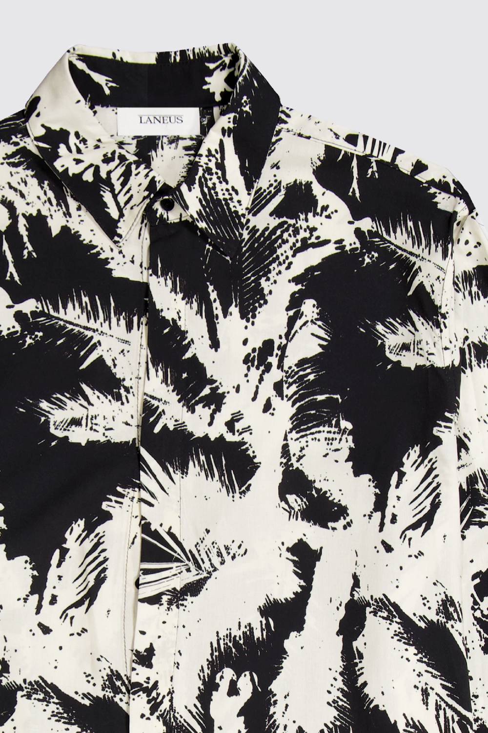 Laneus Laneus camicia a manica lunga palm print Nuovo