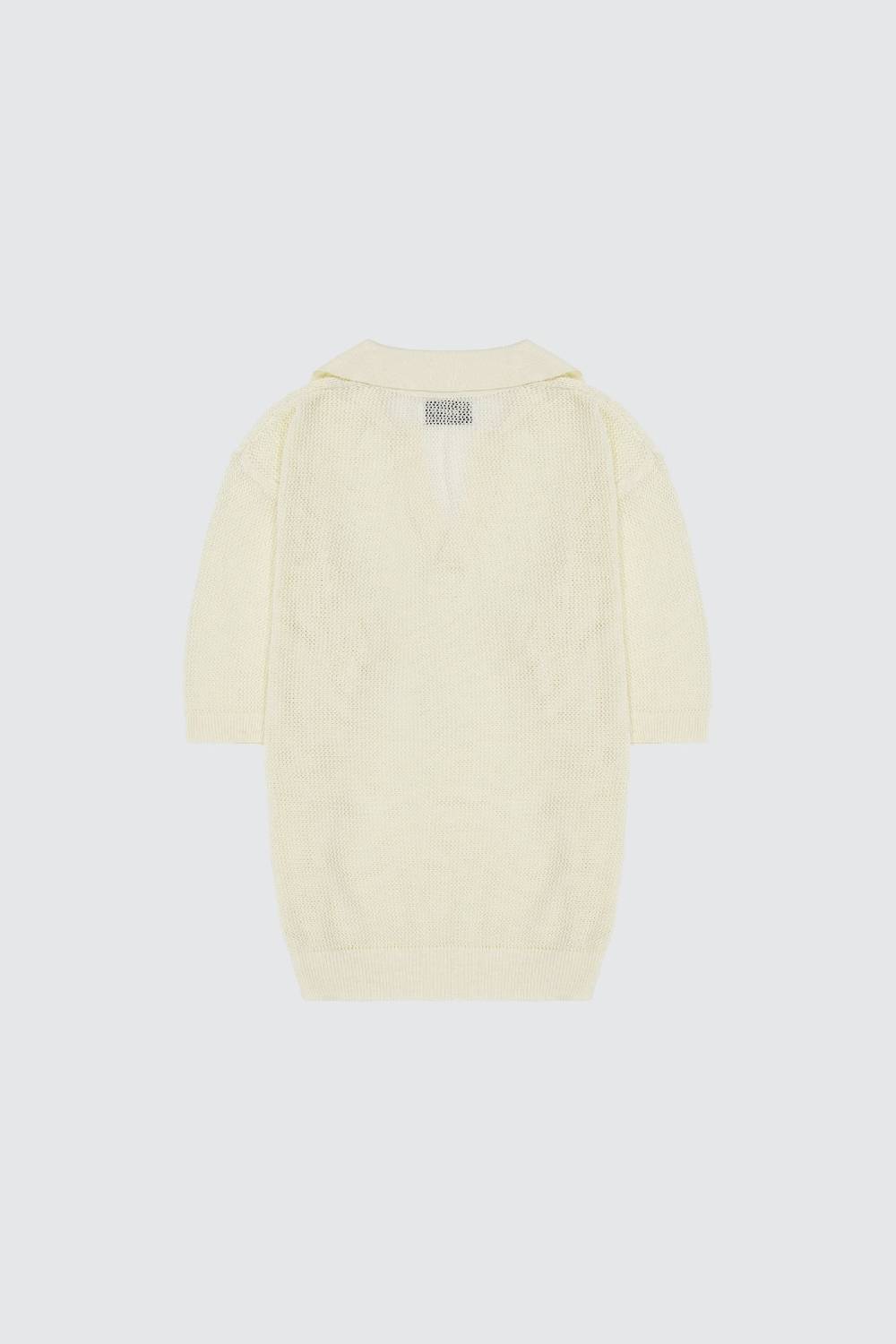 Laneus Laneus polo in mesh con scollo a V Qualità Garantita