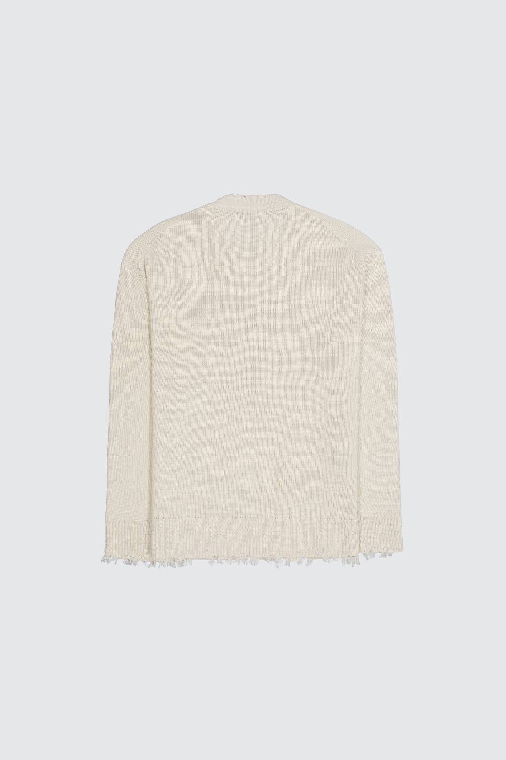 Laneus Laneus maglione milk effetto destroyed Saldi