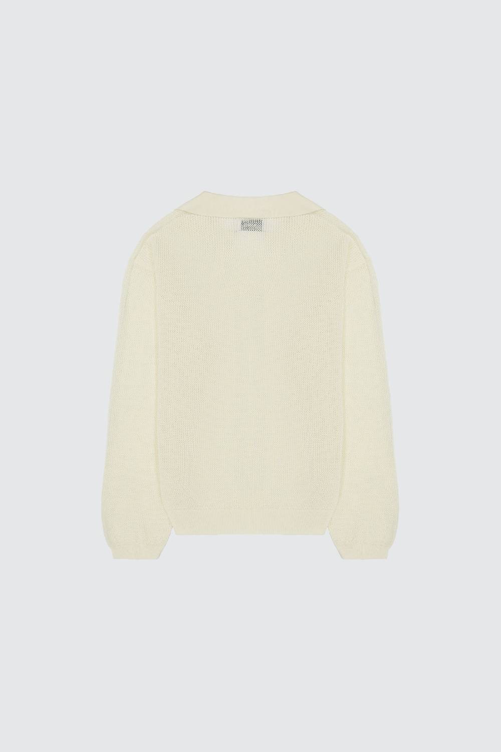 Laneus Laneus polo in mesh con scollo a V Vendita Economica