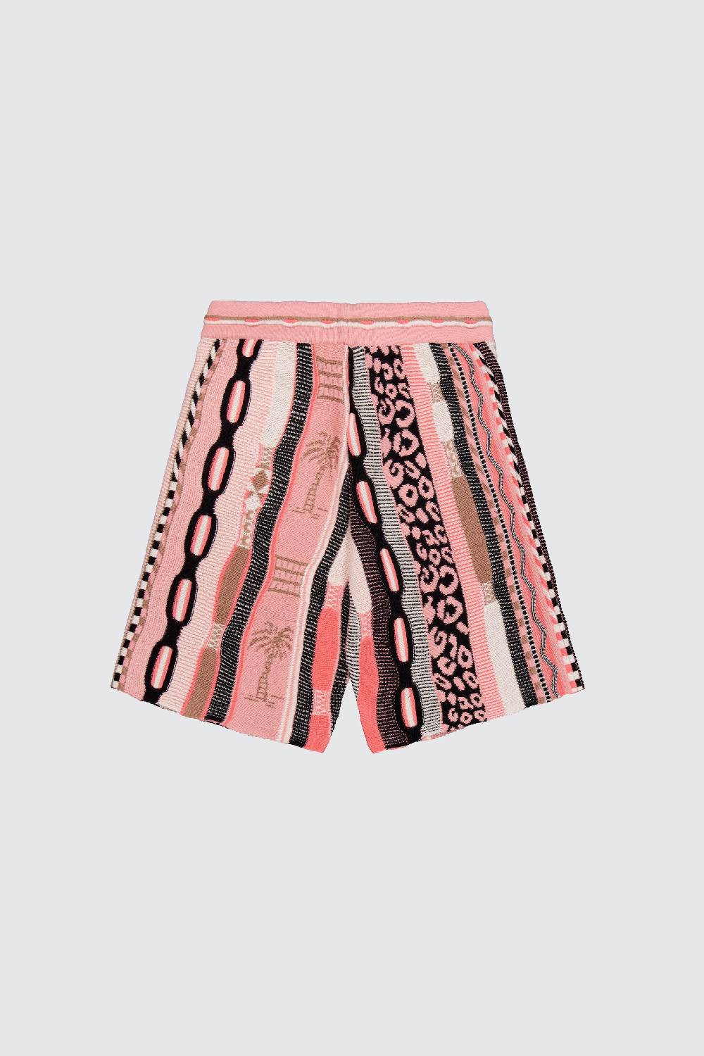 Laneus Laneus bermuda pink in jacquard multicolor Saldi Di Fabbrica