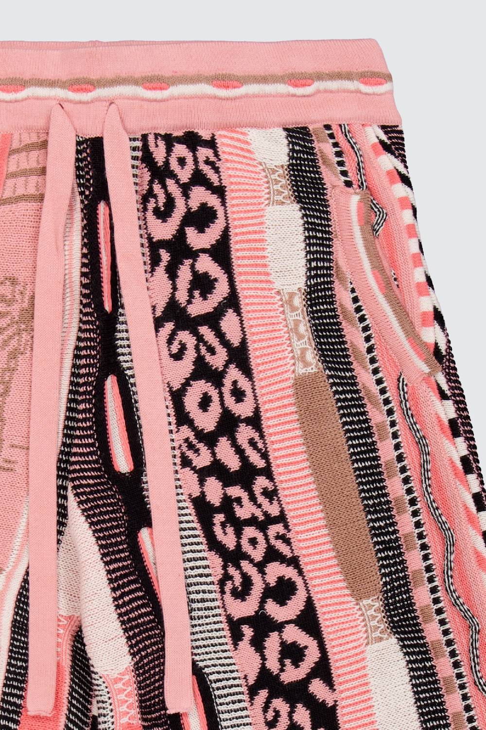 Laneus Laneus bermuda pink in jacquard multicolor Saldi Di Fabbrica