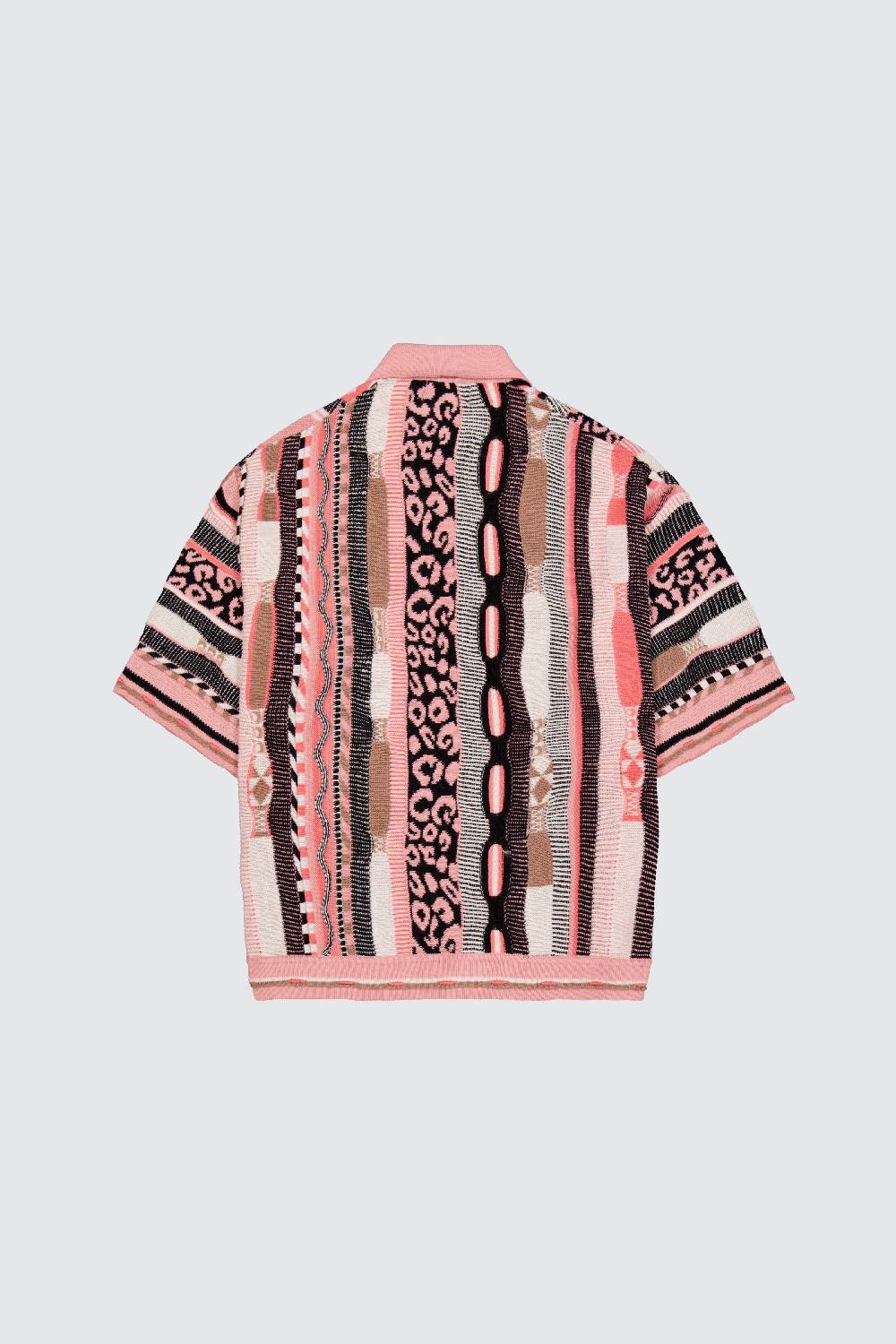Laneus Laneus polo multicolor pink in jacquard I Più Venduti