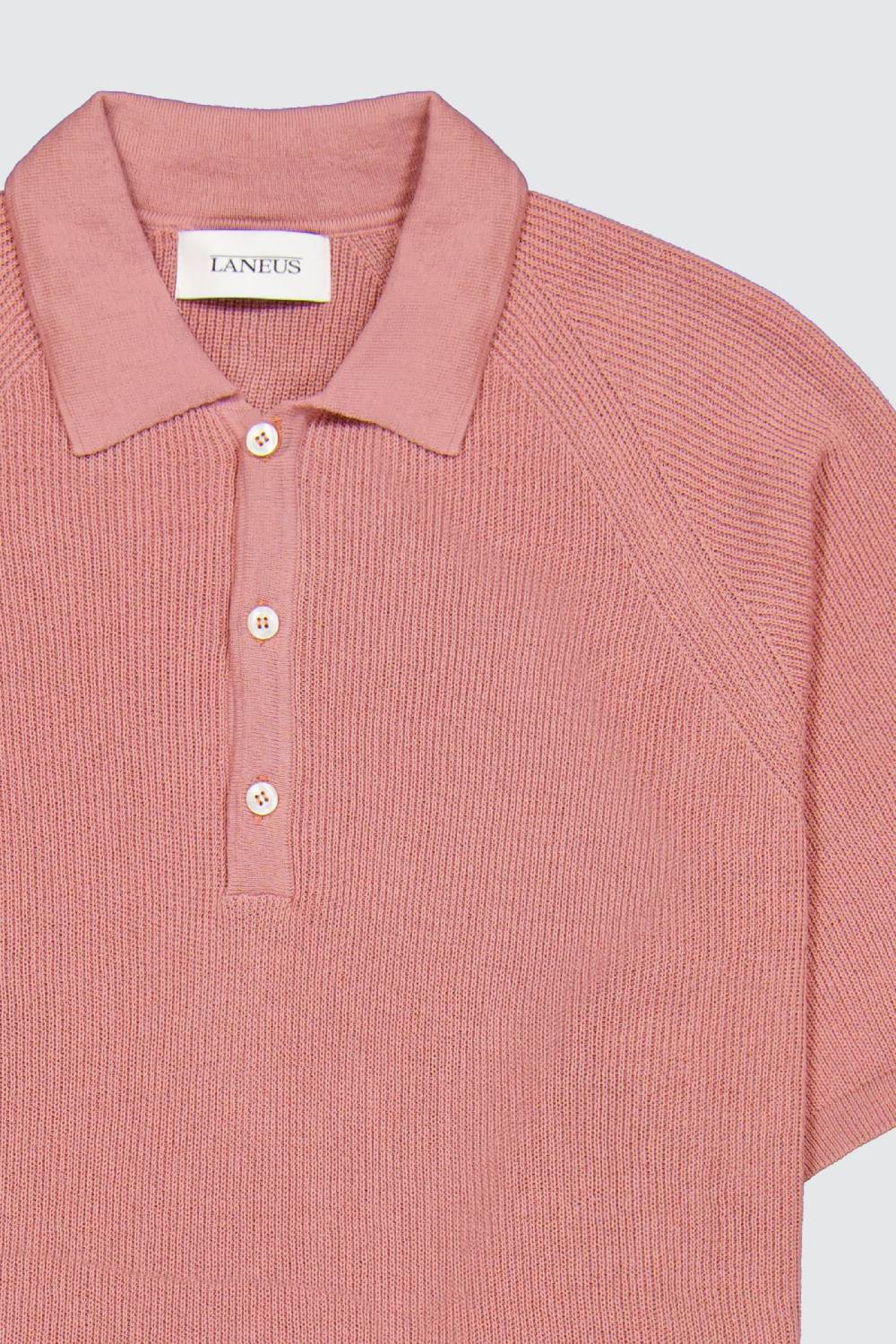 Laneus Laneus polo pink in maglia con bottoni Negozio