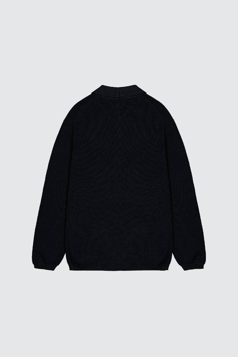 Laneus Laneus polo black in maglia a maniche lunghe Moda