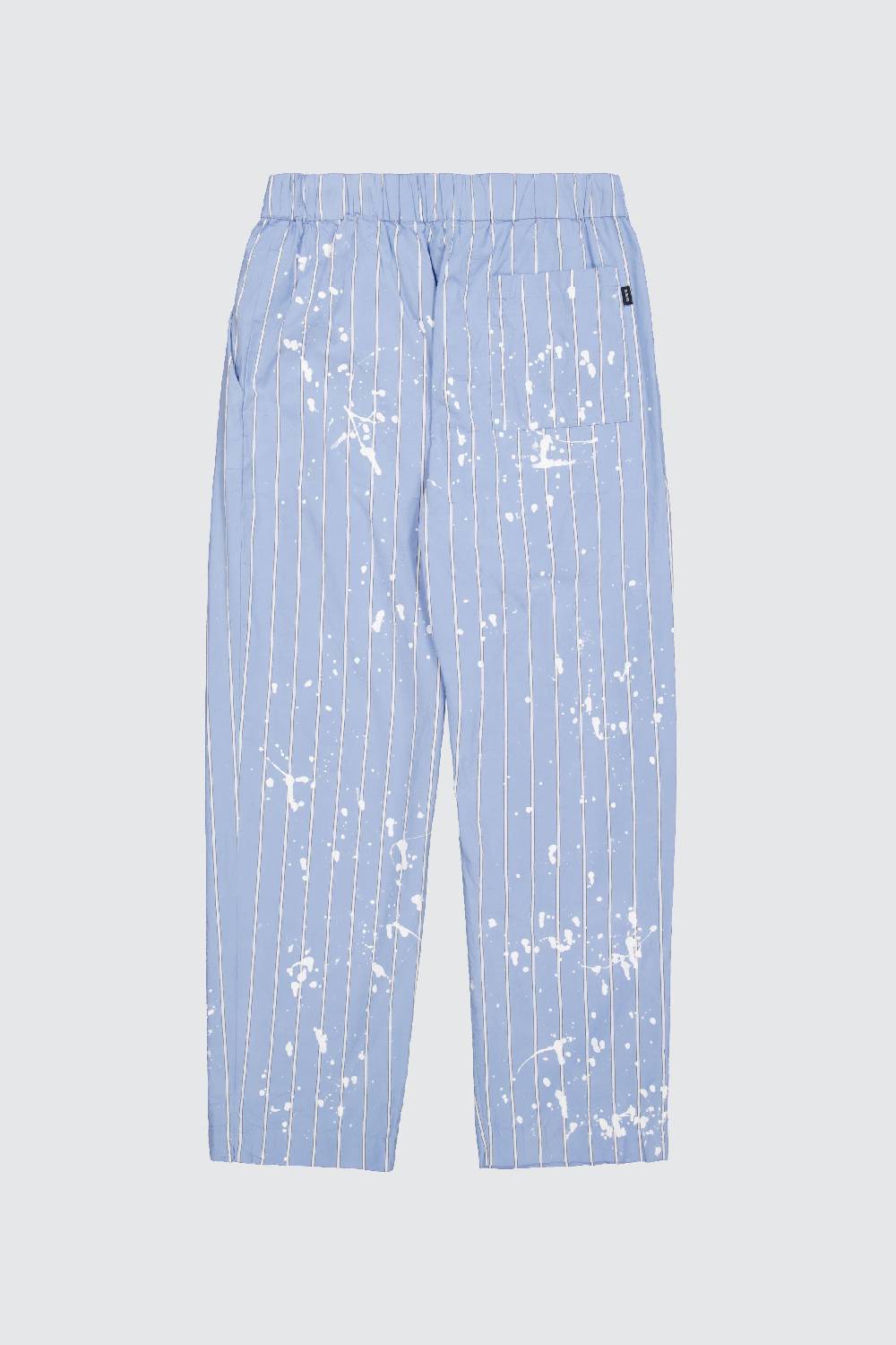 Laneus Laneus pantaloni light blue print effect Promozione