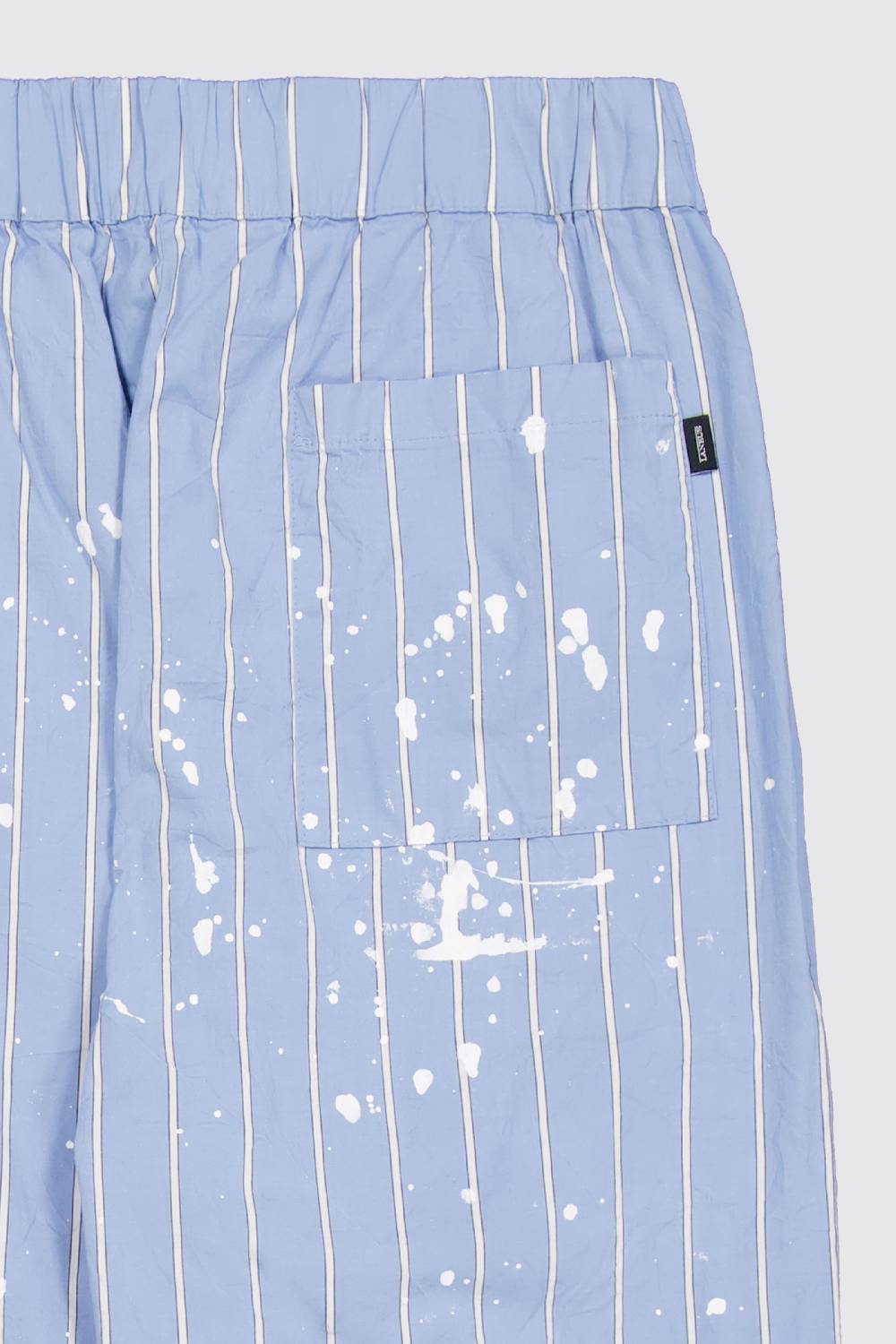 Laneus Laneus pantaloni light blue print effect Promozione